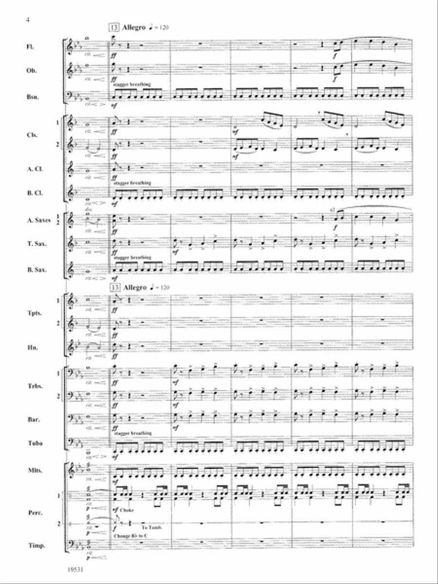 Thus Spoke the Raven: Score Concert Band scores gallery preview page 4
