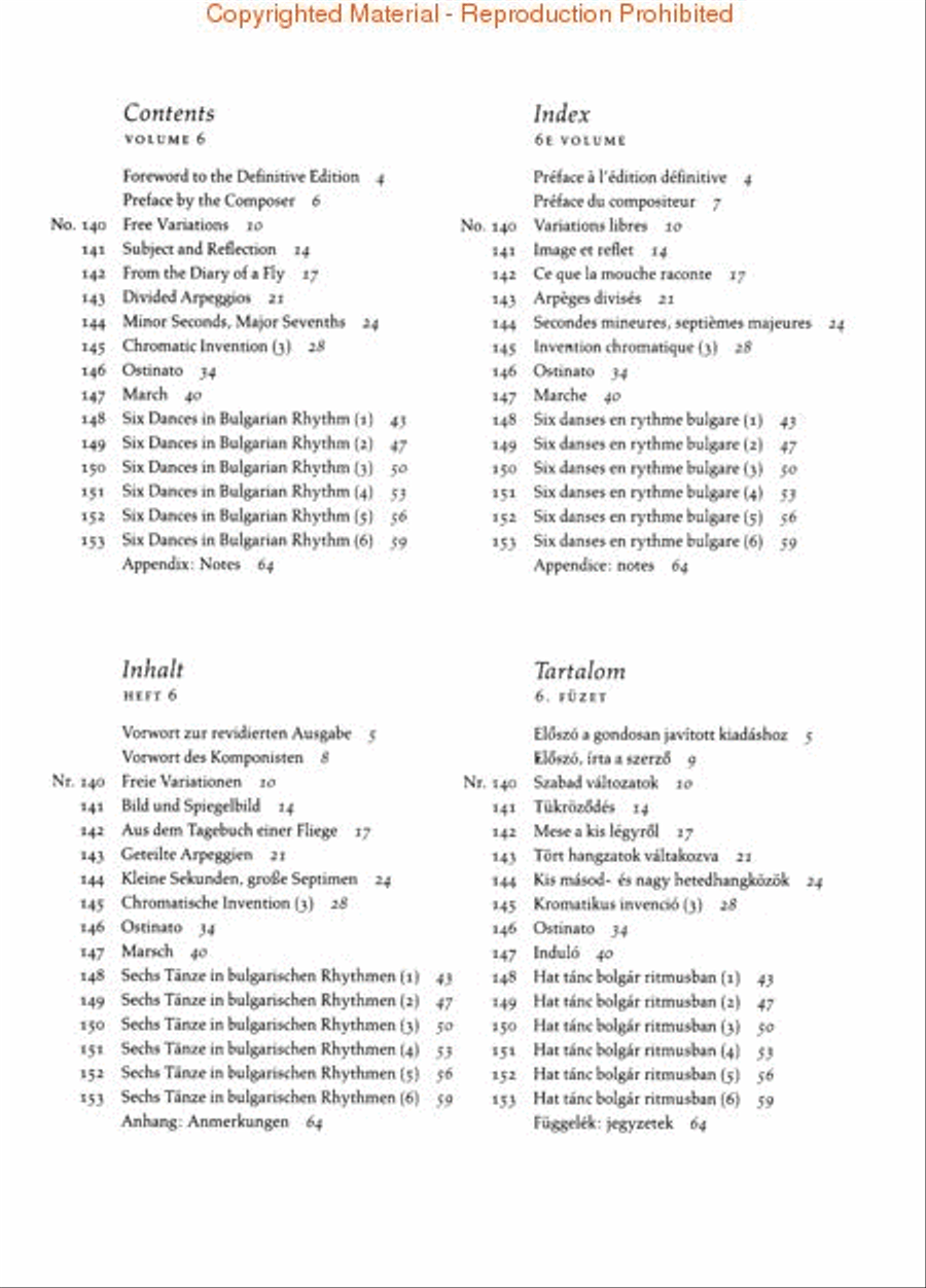Mikrokosmos Volume 6 (Pink) Piano Method scores gallery preview page 2