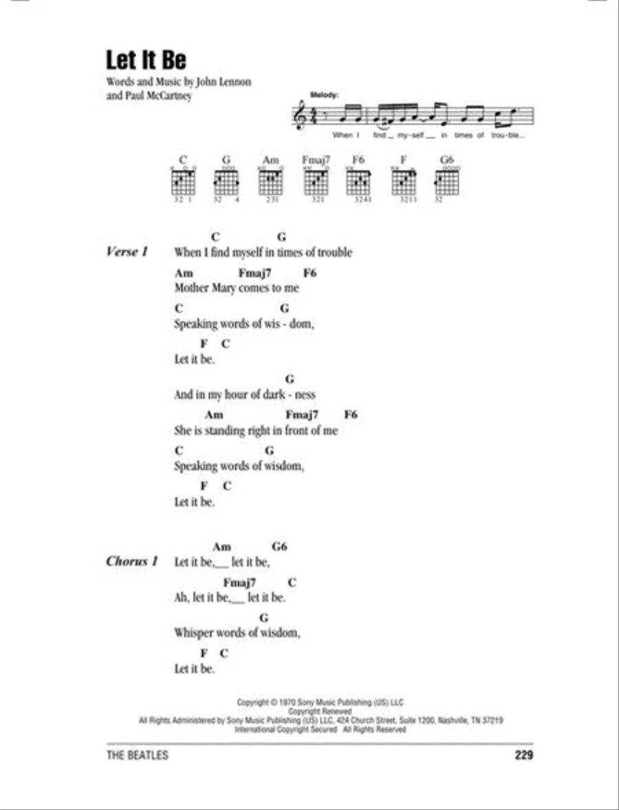 The Beatles Guitar Chord Fake Book