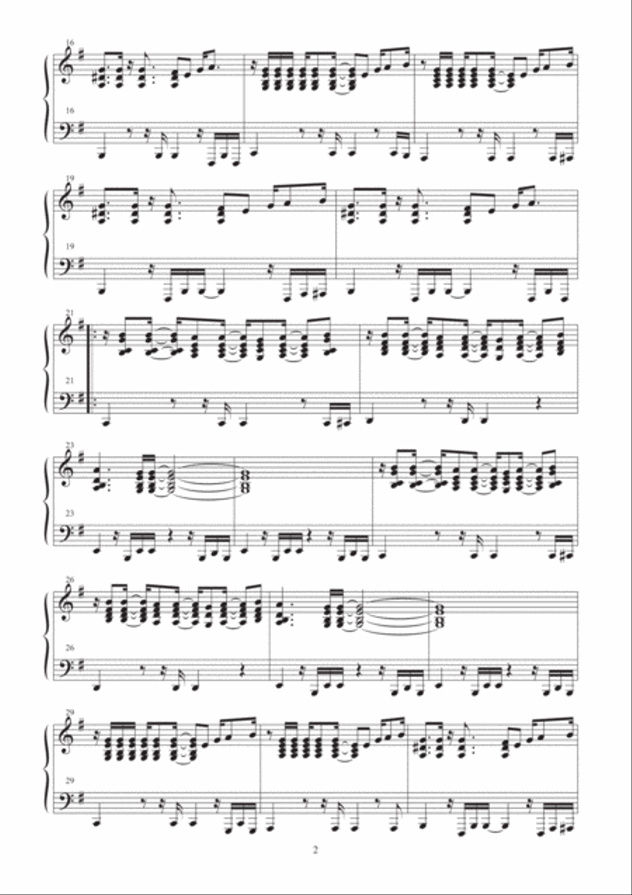 Georgy Porgy Piano Solo scores gallery preview page 2