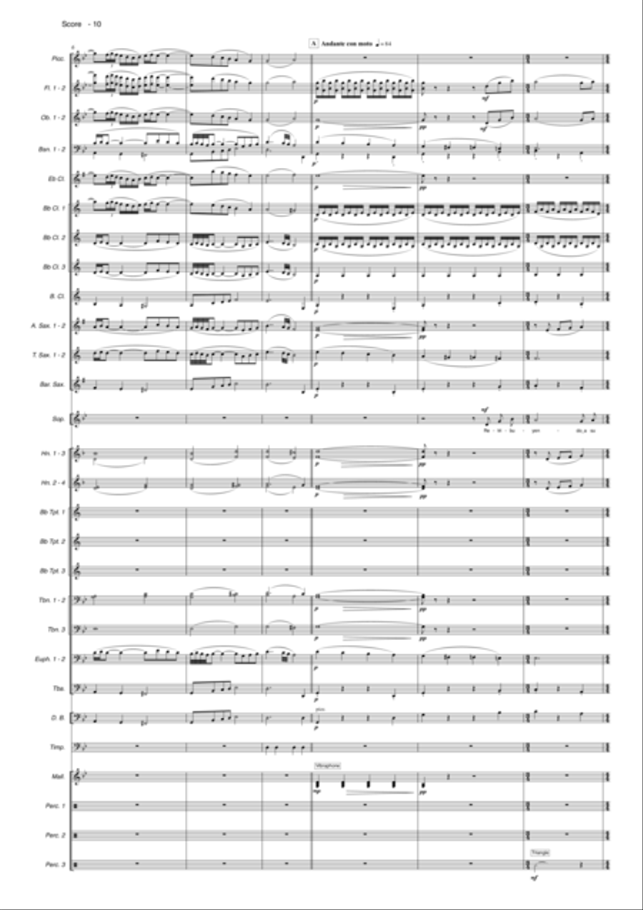 Aromas Apagados Concert Band scores gallery preview page 3