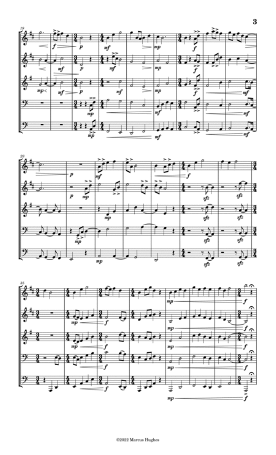 The Great Rain The Great Rain Brass Ensemble scores gallery preview page 3