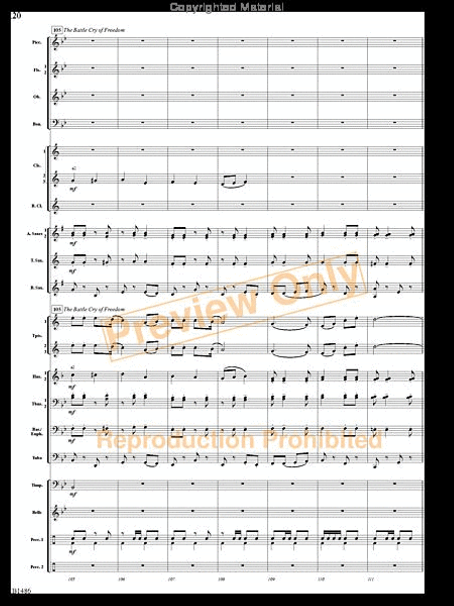 An American Spectacular An American Spectacular Concert Band scores gallery preview page 19