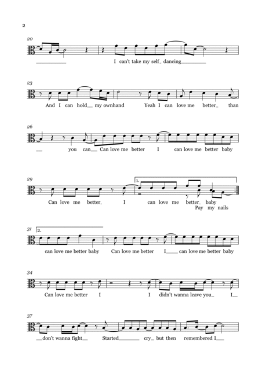 Flowers Flowers Viola Solo scores gallery preview page 2