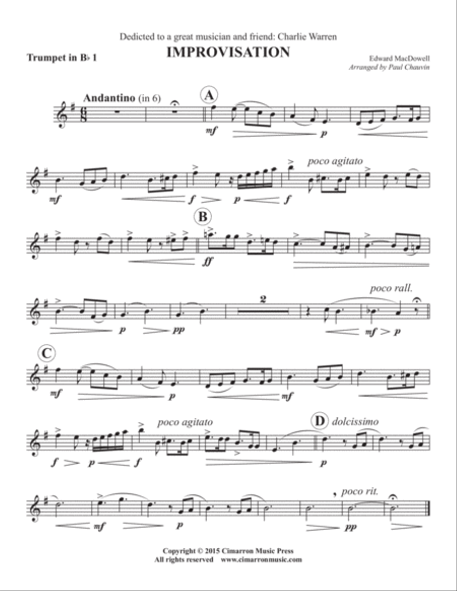Improvisation Improvisation Brass Quintet scores gallery preview page 5