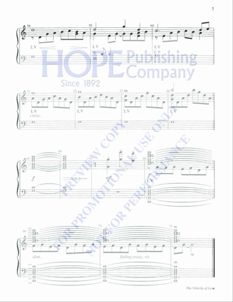 The Velocity of Love The Velocity of Love 5-Octaves scores gallery preview page 7