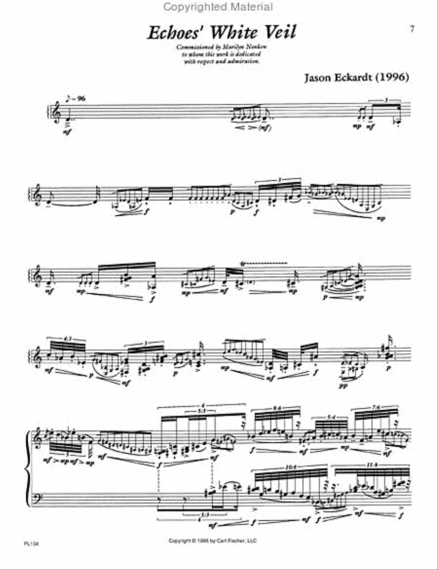 Echoes' White Veil Piano Solo scores gallery preview page 2