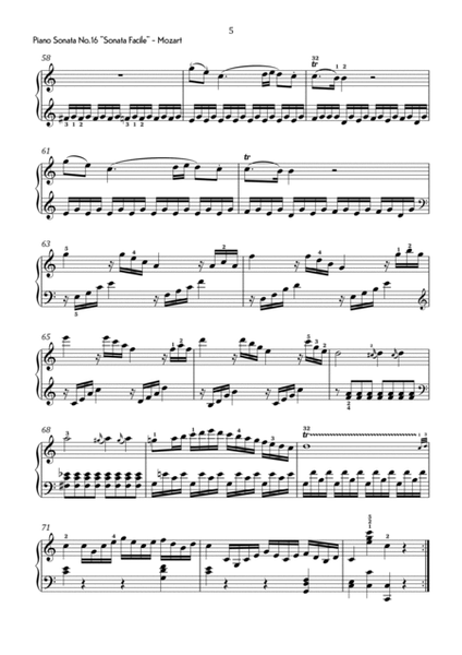Mozart - Piano Sonata No. 16 (Sonata Facile) in C Major - Intermediate image number null