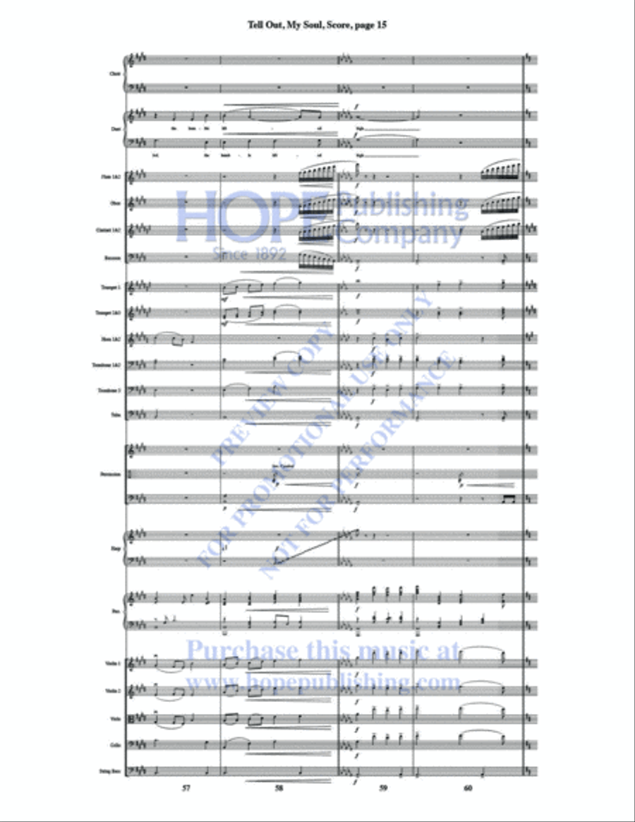 Tell Out, My Soul Tell Out, My Soul Choir scores gallery preview page 17