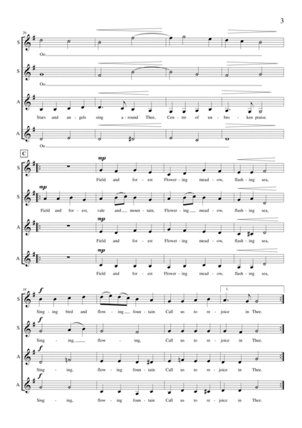 Ode To Joy (SSAA a cappella) image number null
