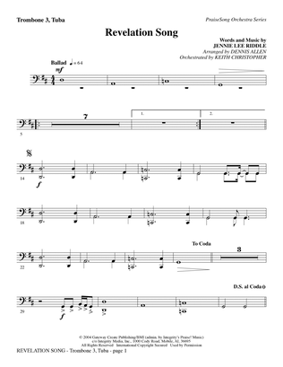 Book cover for Revelation Song - Trombone 3/Tuba