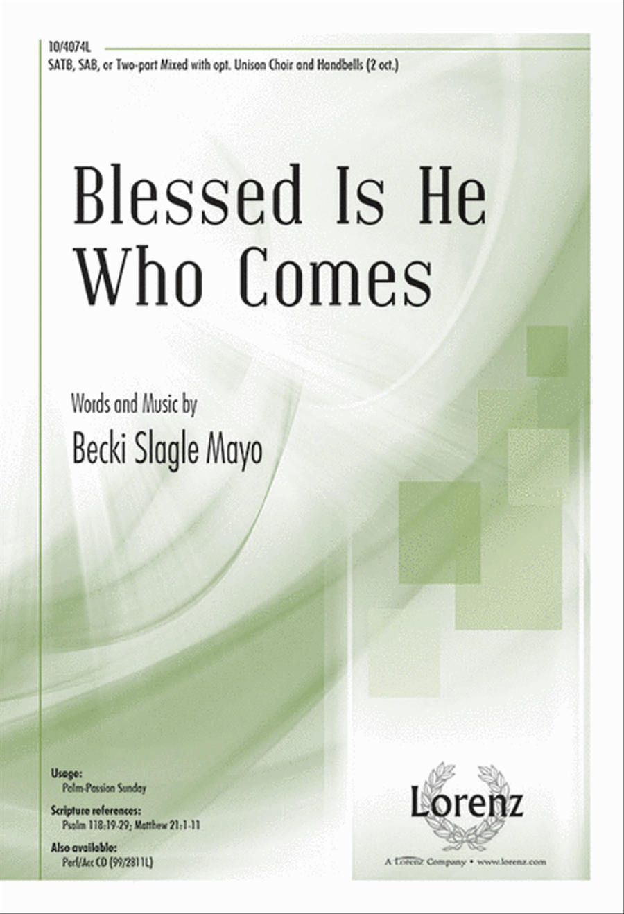 Blessed Is He Who Comes 4-Part scores gallery preview page 1