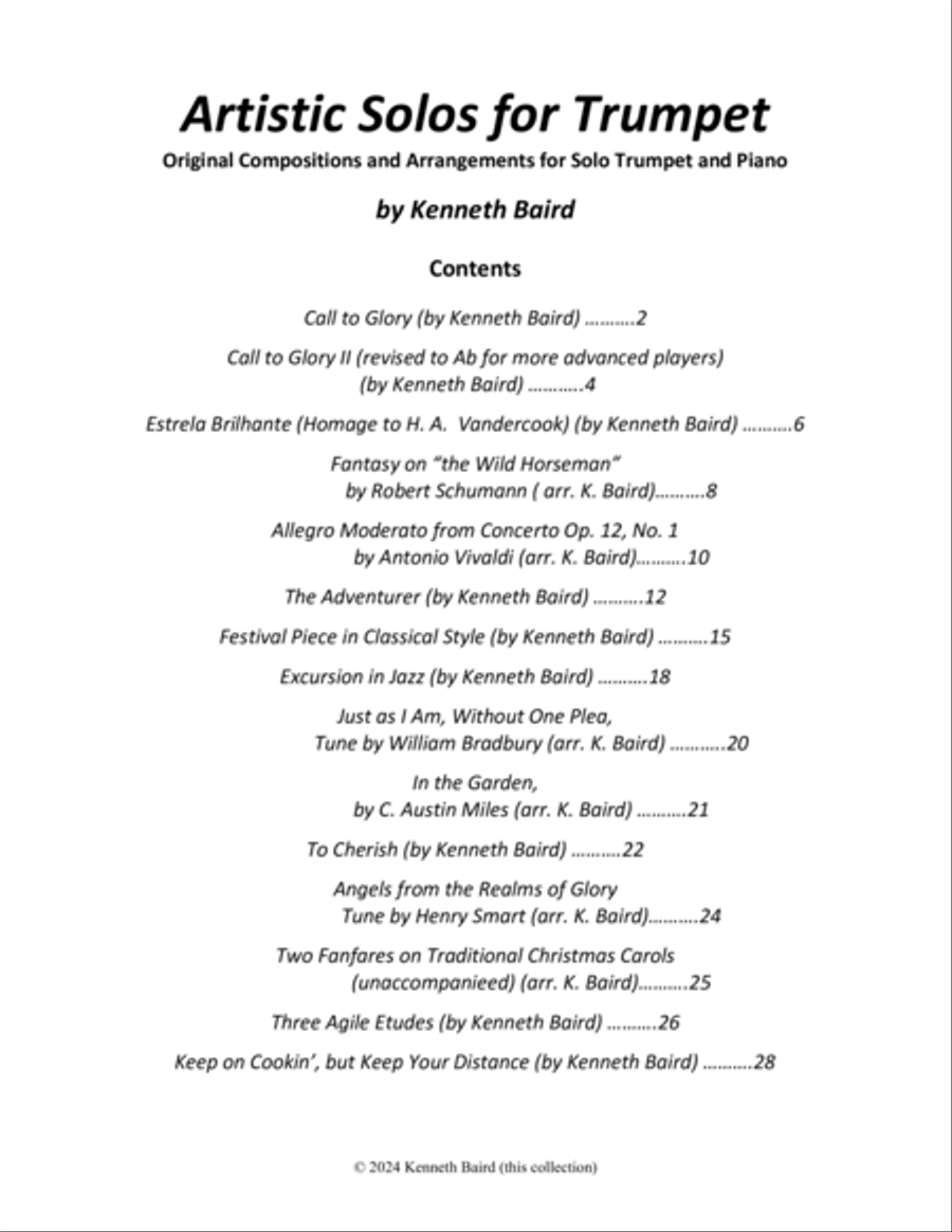Artistic Solos for Trumpet and Piano (Complete: Solo and Accompaniment Included) B-Flat Trumpet scores gallery preview page 2