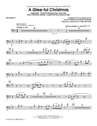 Book cover for A Glee-ful Christmas (Choral Medley)(arr. Mark Brymer) - Trombone