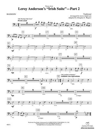 Leroy Anderson's Irish Suite, Part 2 (Themes from): Bassoon