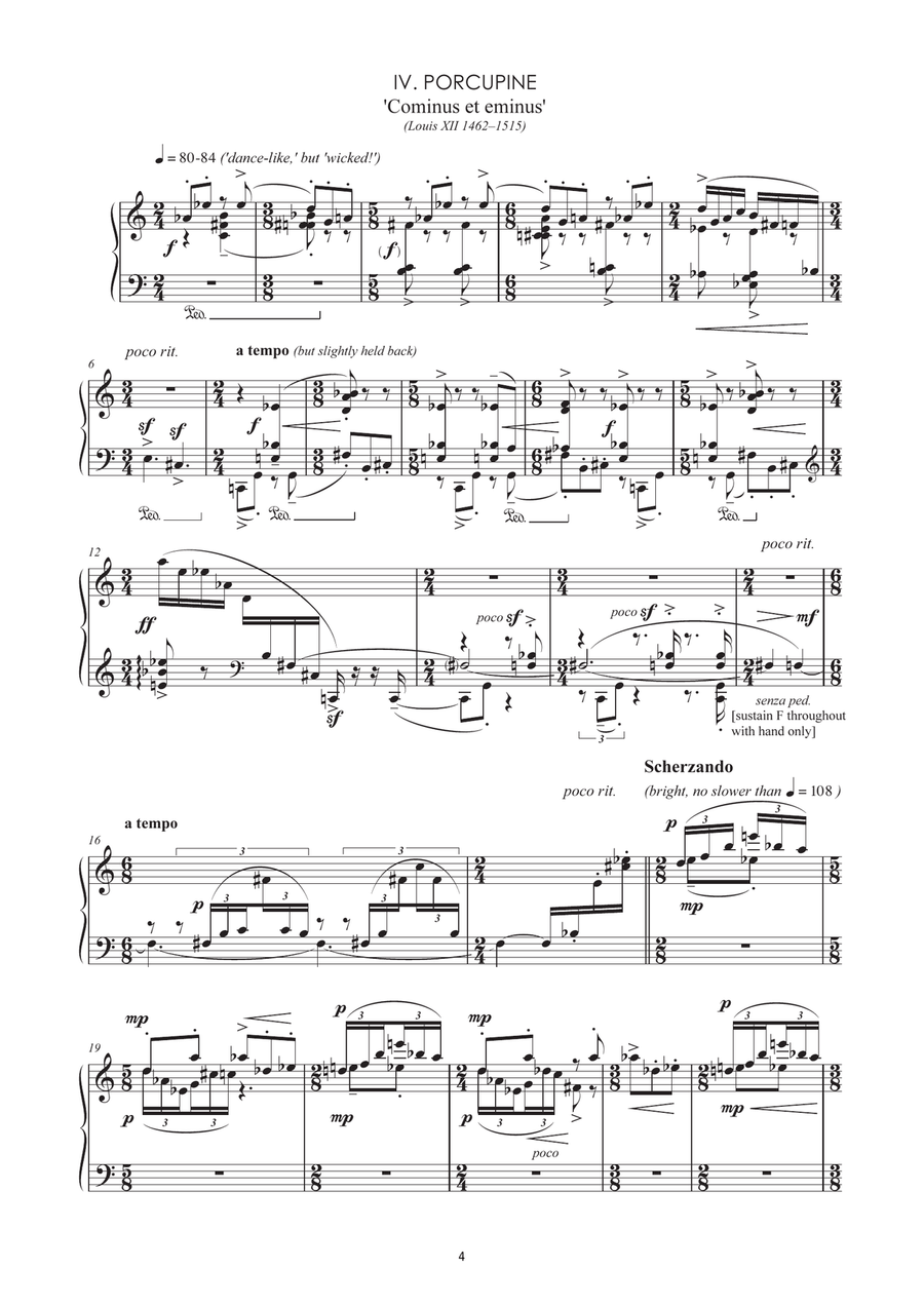 Impresa Amorosa Piano Solo scores gallery preview page 4