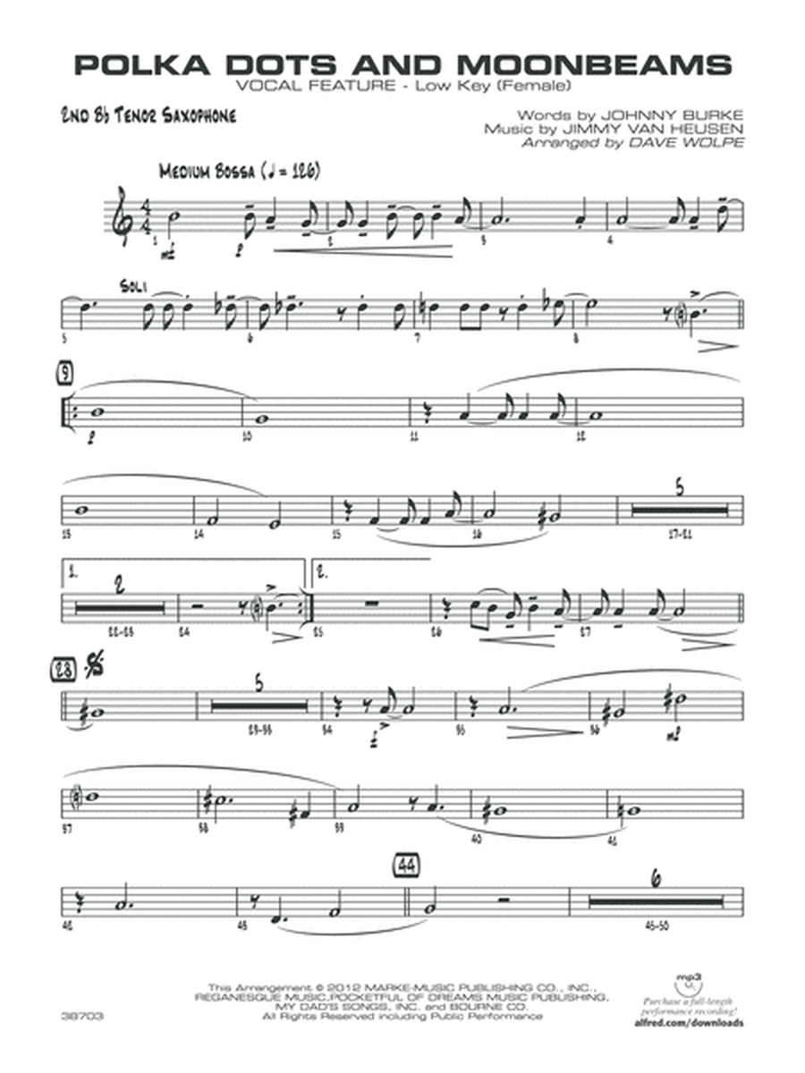 Polkadots and Moonbeams: 2nd B-flat Tenor Saxophone