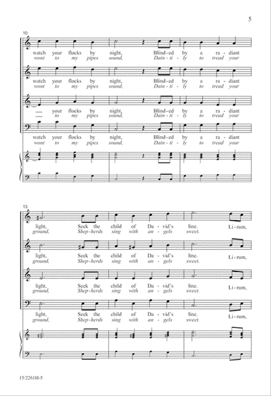 Lirum Lirum A Cappella scores gallery preview page 6