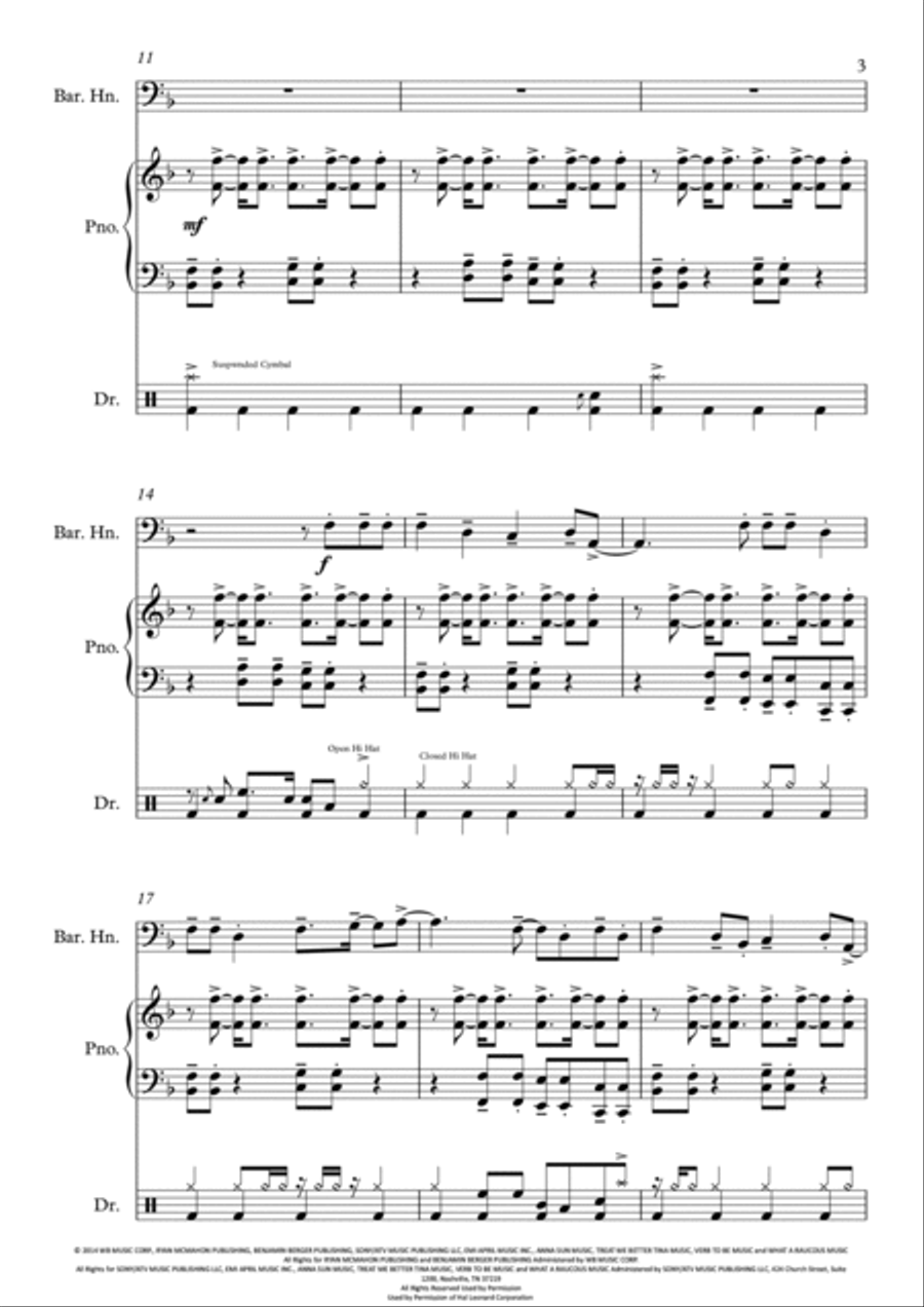 Shut Up And Dance Small Ensemble scores gallery preview page 4