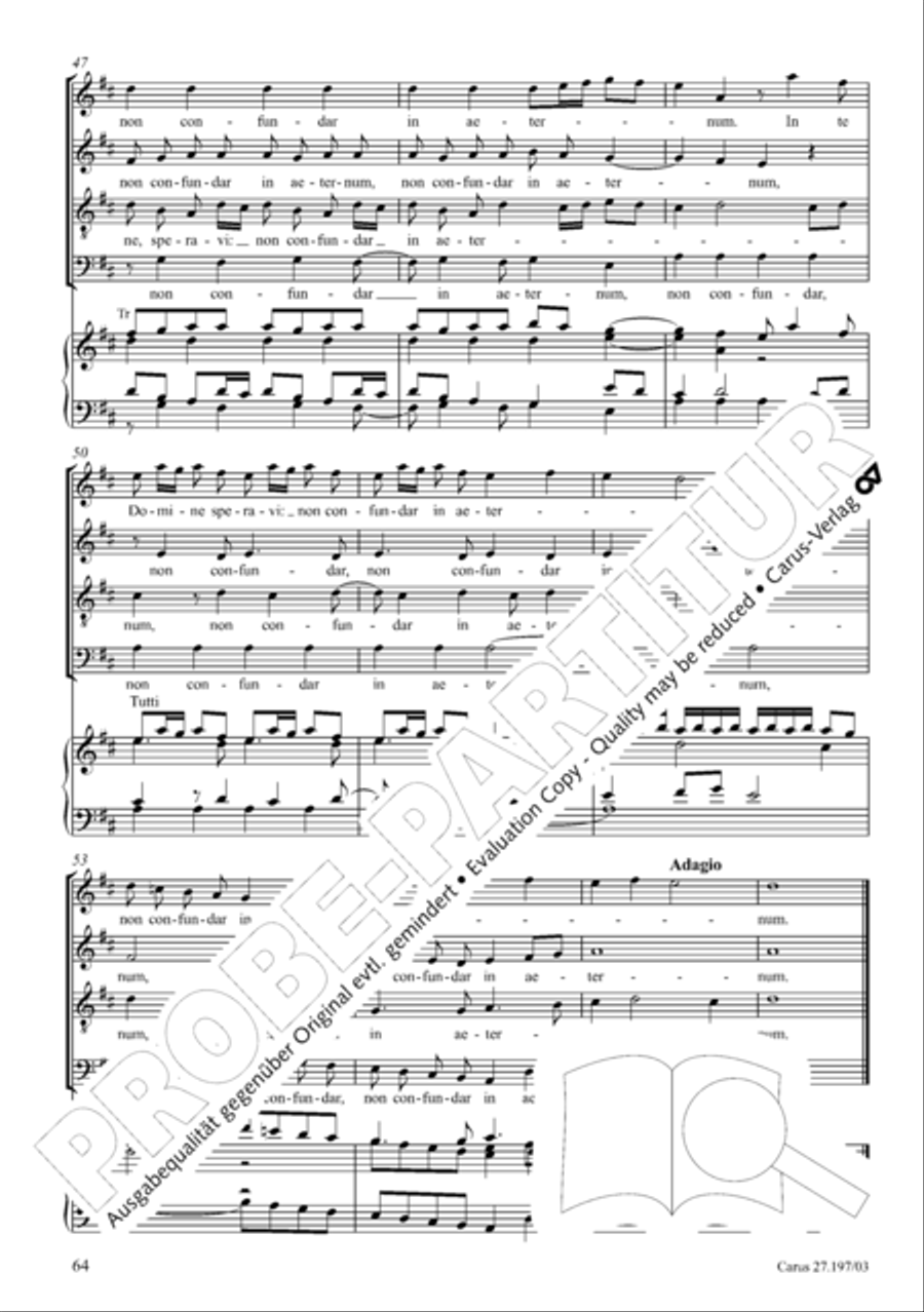 Te Deum in D a due cori SSATB scores gallery preview page 64