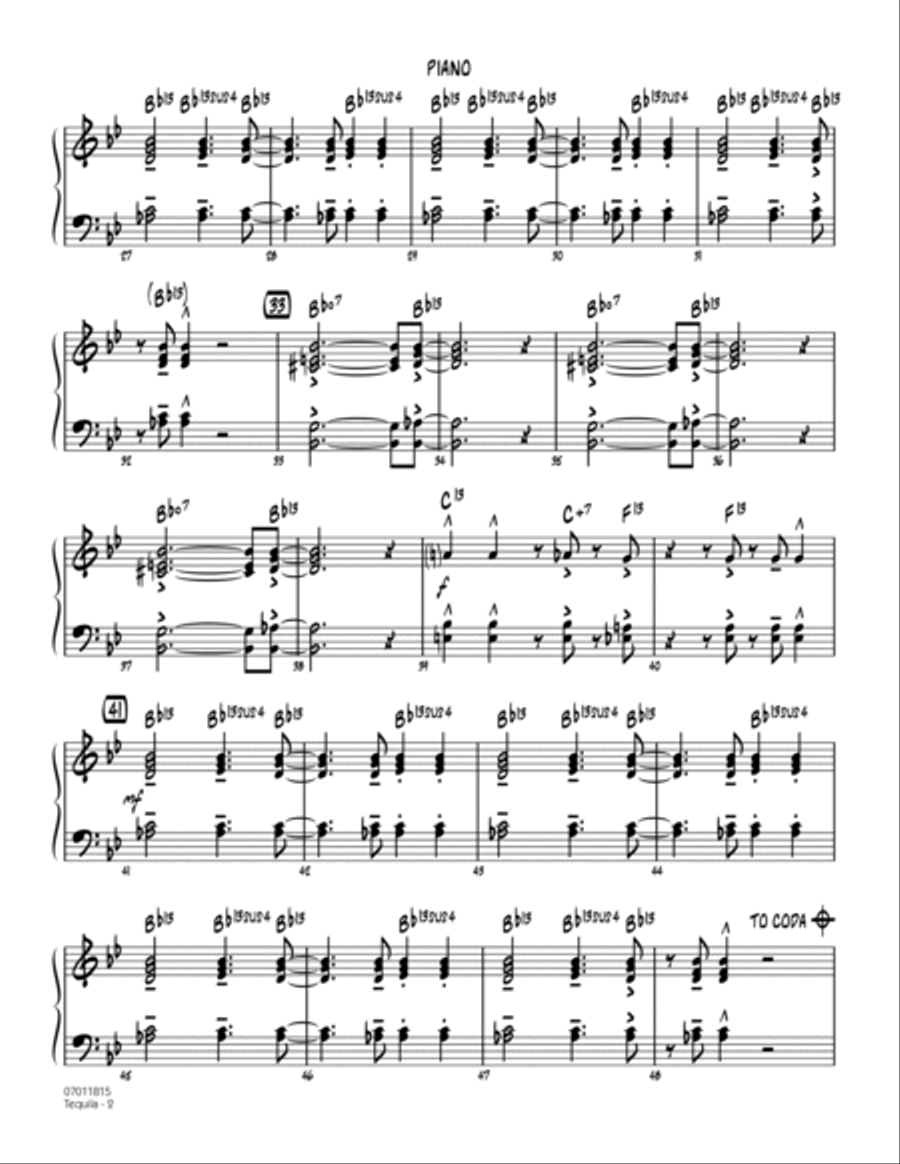Tequila - Piano Tequila - Piano Piano scores gallery preview page 2