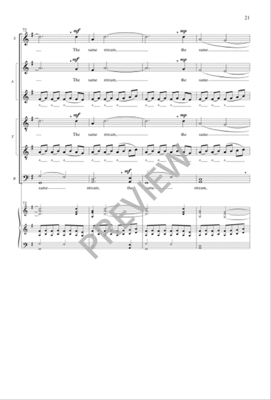 The Same Stream Divisi scores gallery preview page 22