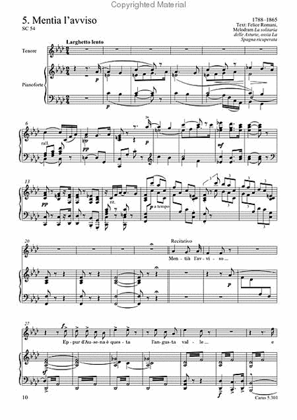 Puccini: Canti per voce e pianoforte