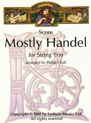 Book cover for Mostly Handel For String Trio