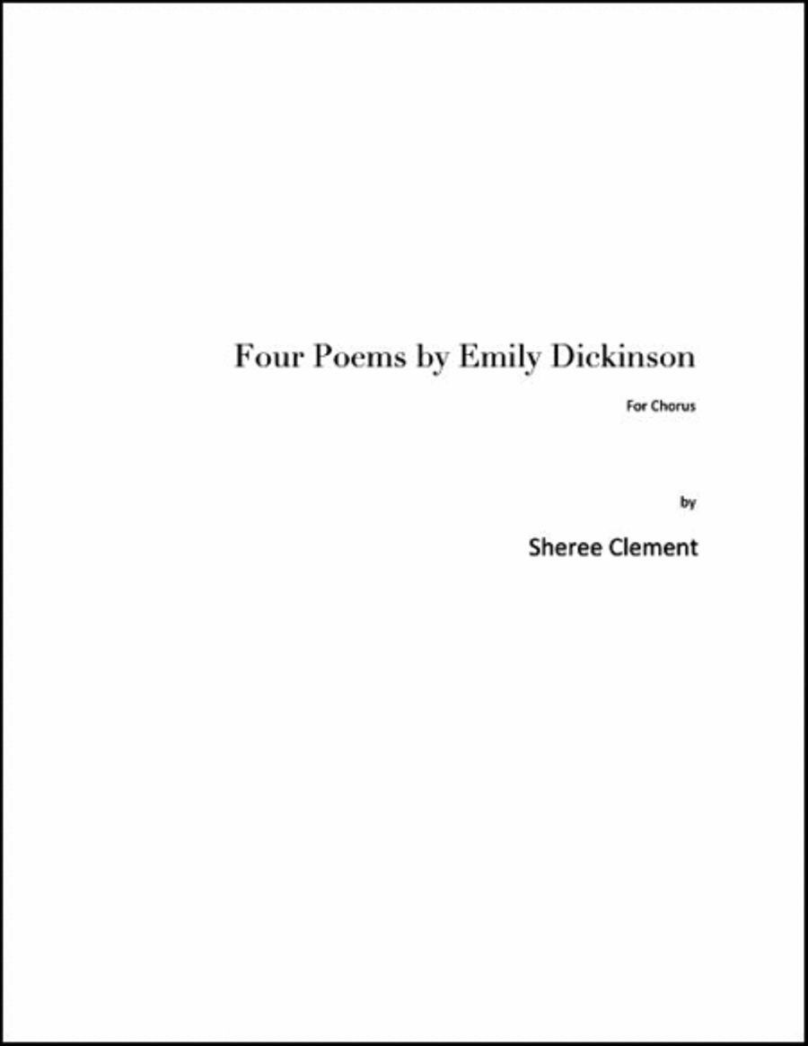 Four Poems by Emily Dickinson 4-Part scores gallery preview page 3