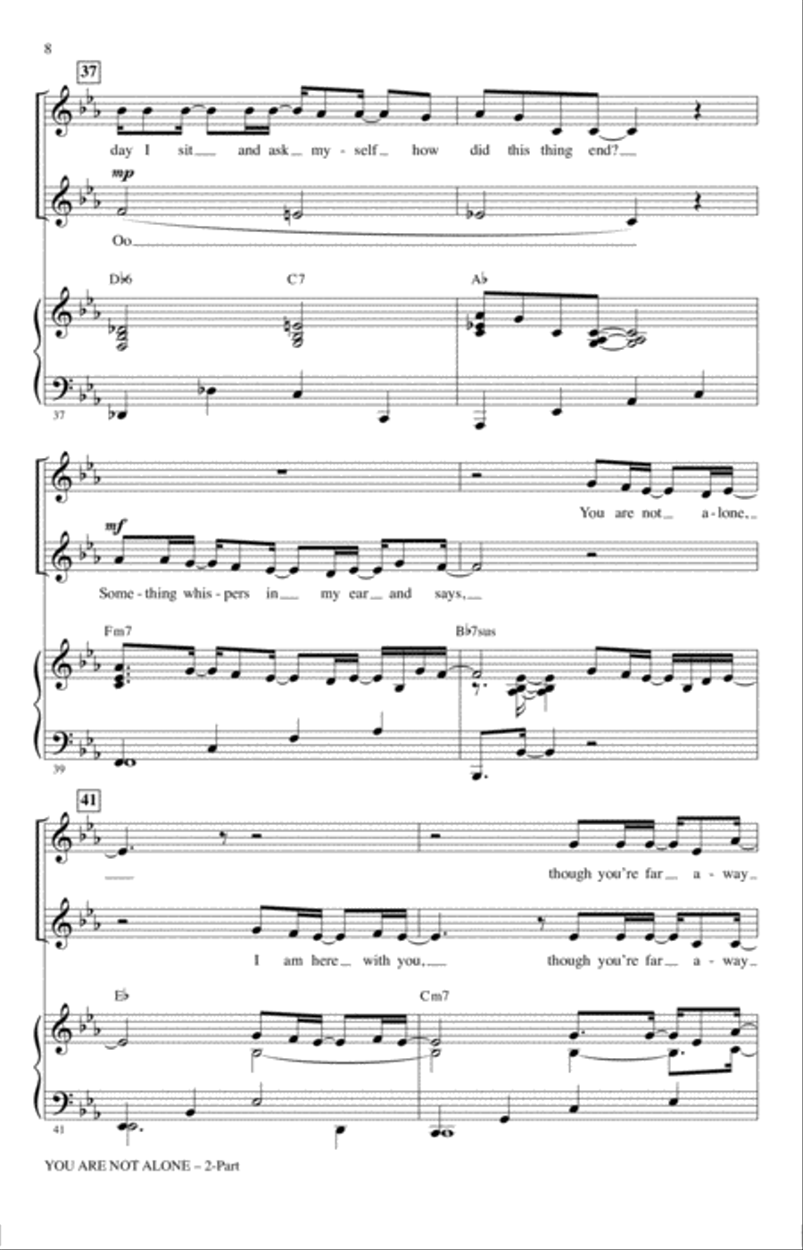 You Are Not Alone 2-Part scores gallery preview page 7