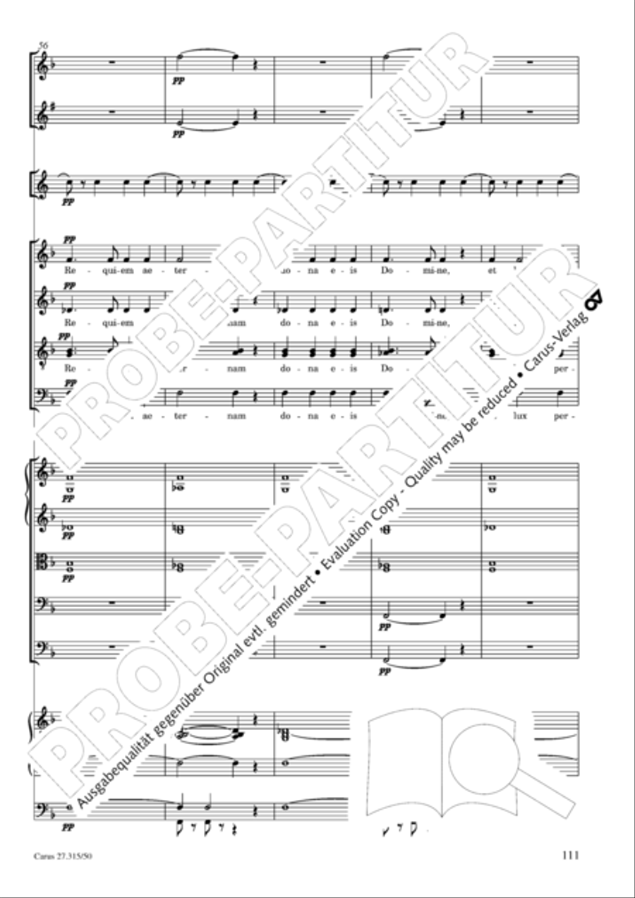 Requiem in C major 4-Part scores gallery preview page 114