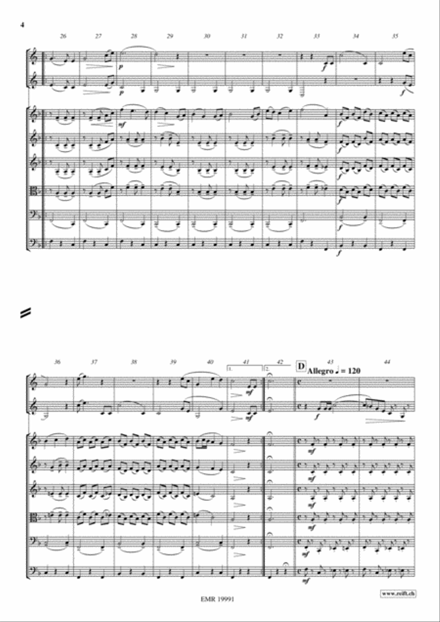 Brahms In The Alps String Orchestra scores gallery preview page 4