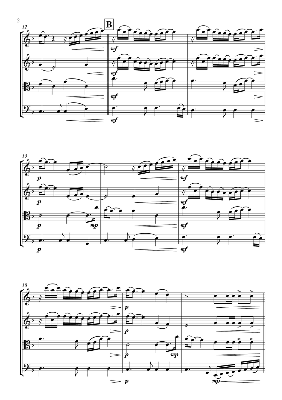 Sign Of The Times String Quartet scores gallery preview page 5