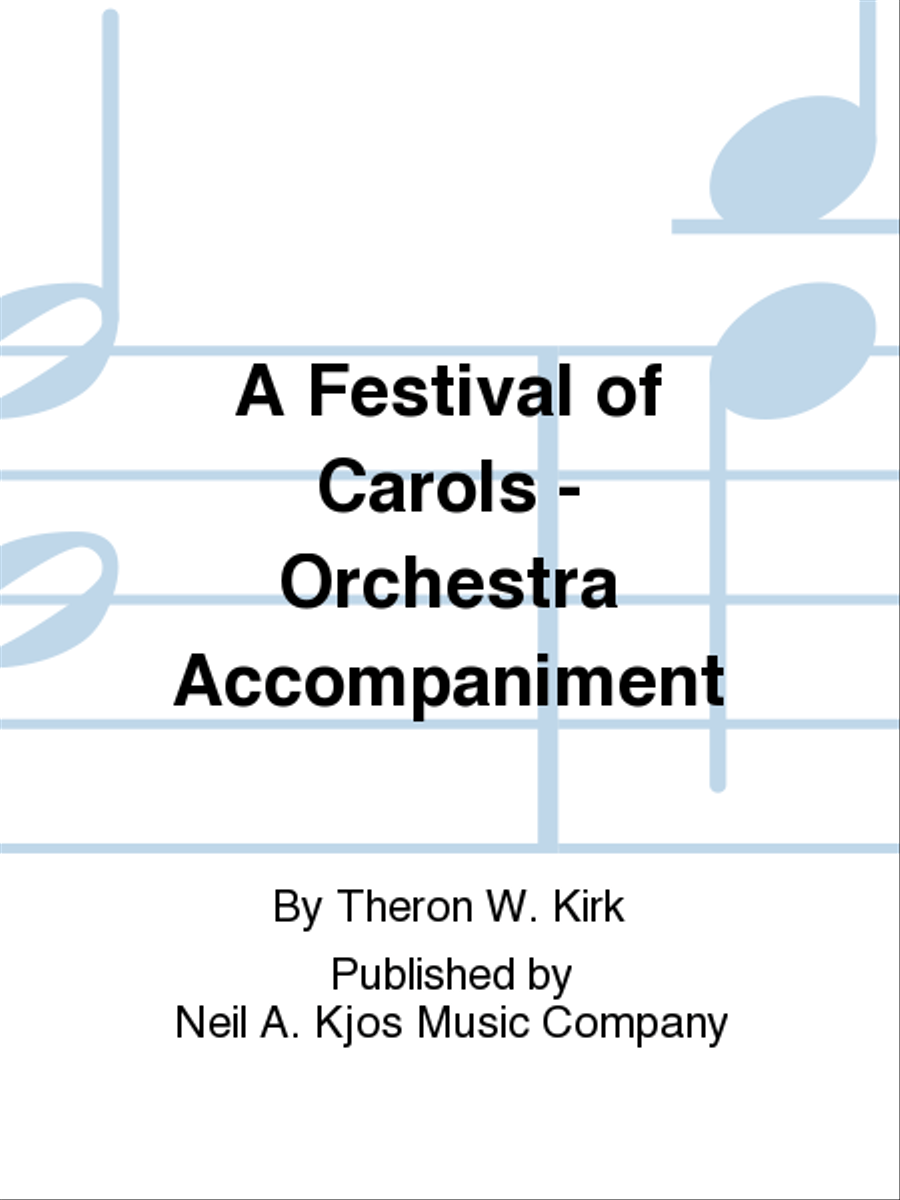 A Festival of Carols - Orchestra Accompaniment 4-Part scores gallery preview page 1