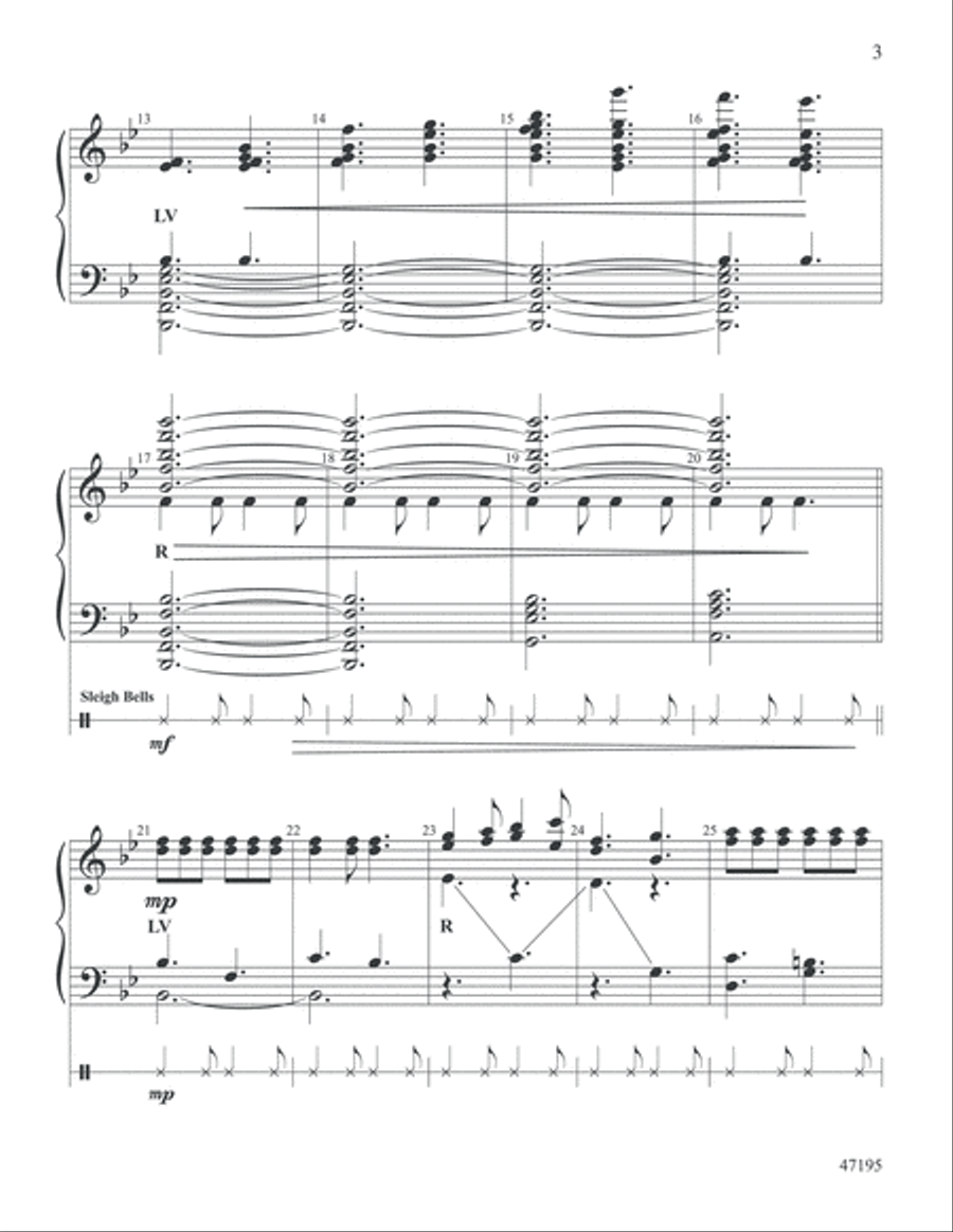 Caroling, Caroling Handbell Choir scores gallery preview page 3