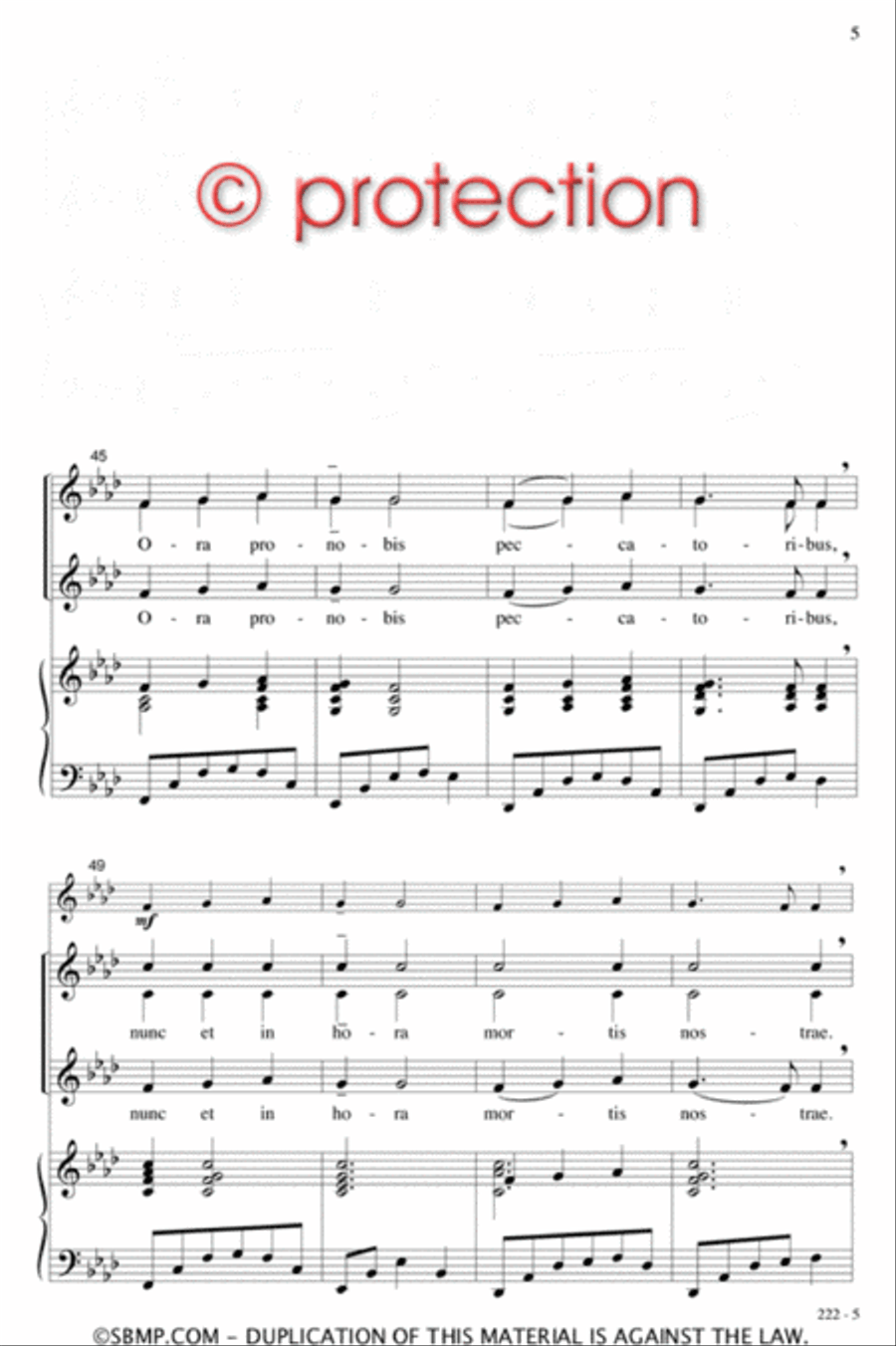 Ave Maria - SSA Octavo SSA scores gallery preview page 5