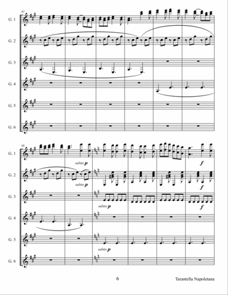 Tarantella Napoletana Tarantella Napoletana Chamber Orchestra scores gallery preview page 6