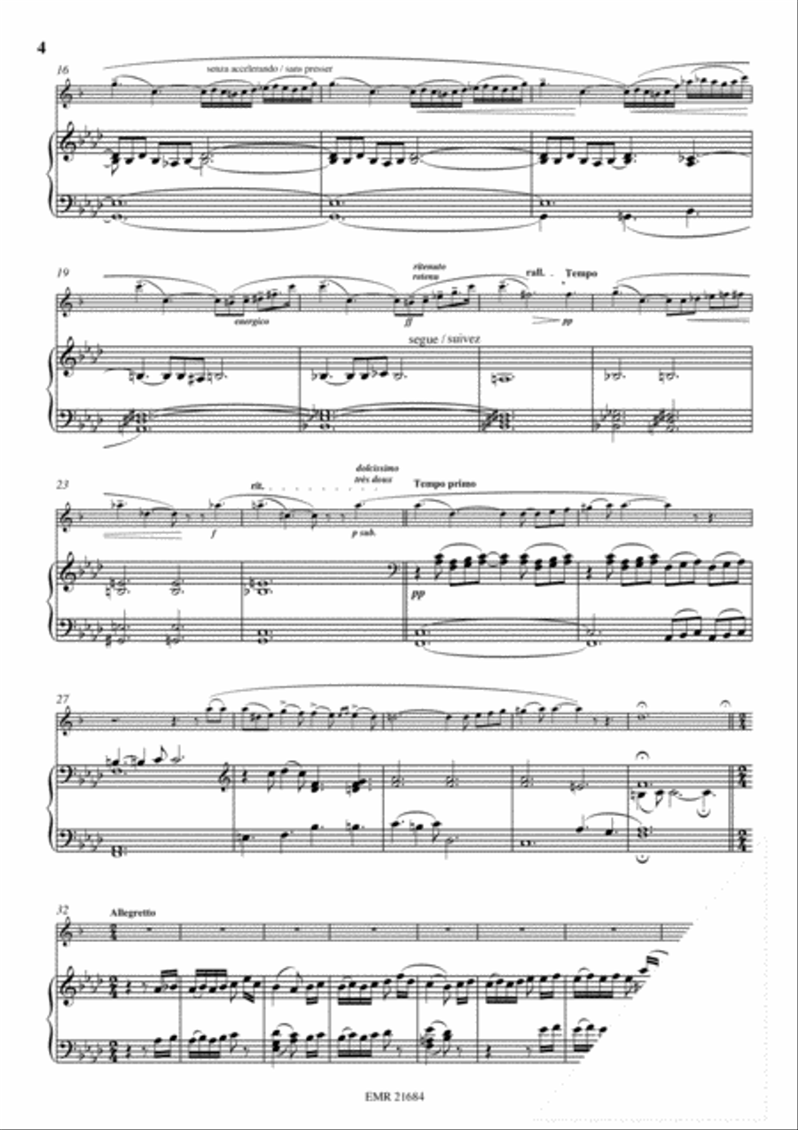 Andante et Allegretto Alto Saxophone scores gallery preview page 4