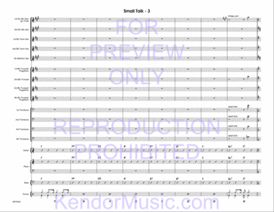 Small Talk Jazz Ensemble scores gallery preview page 4