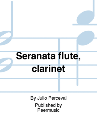 Book cover for Seranata flute, clarinet
