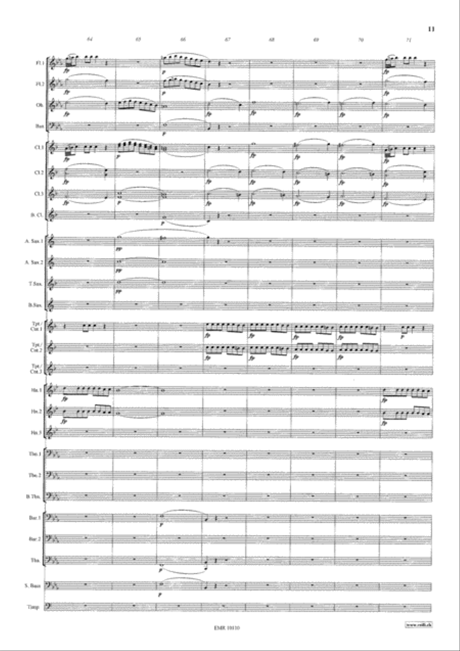 The Marriage Of Figaro Concert Band scores gallery preview page 12