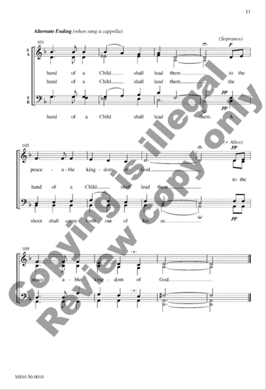 A Shoot Shall Come Forth 4-Part scores gallery preview page 10