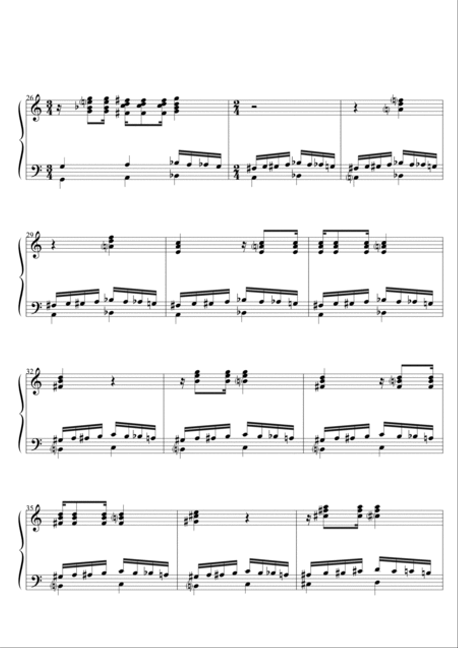 BOTH THEMES (AMBOS TEMAS) Piano Solo scores gallery preview page 4