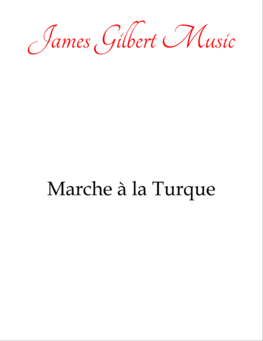 Marche a la Turque (Turkish March) Piano Method scores gallery preview page 1