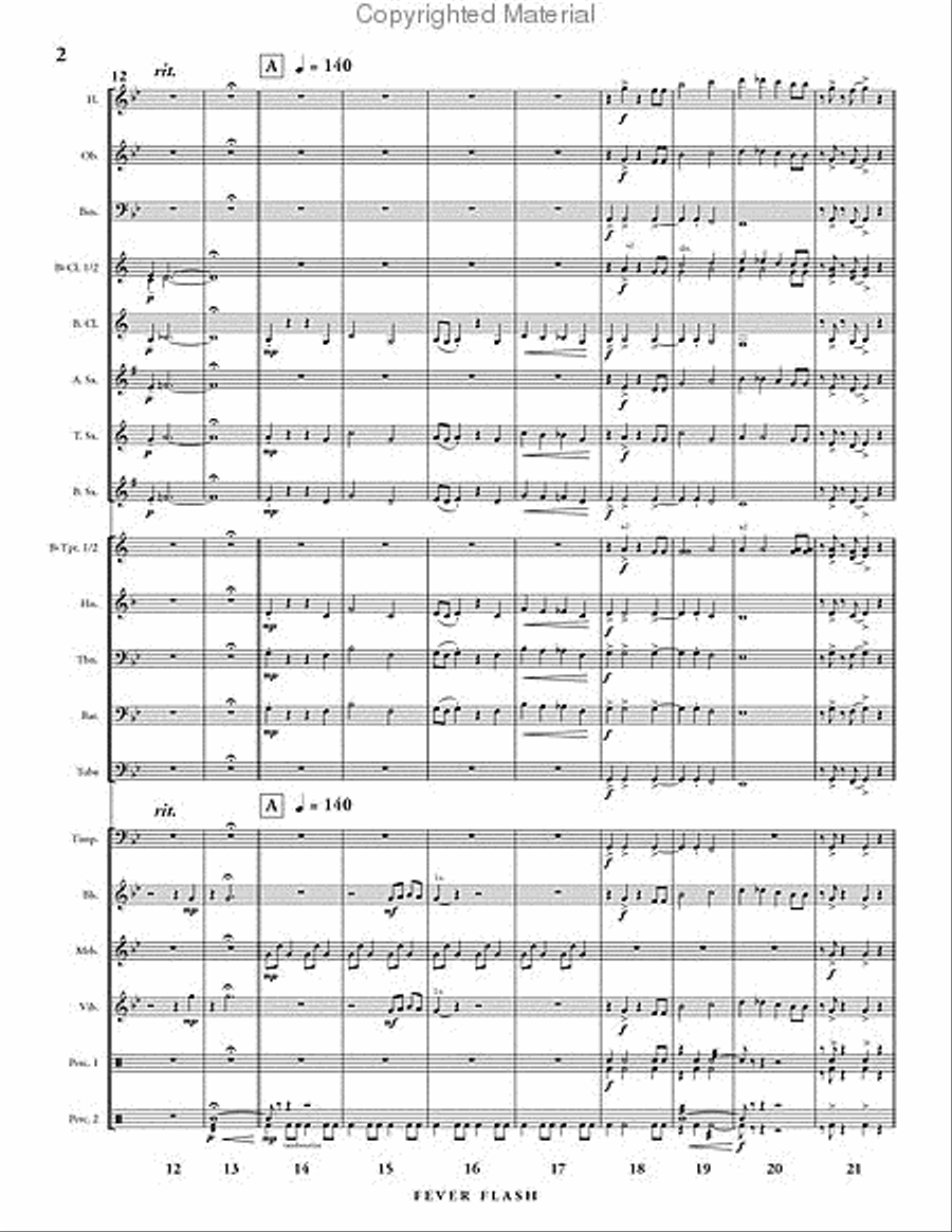 Fever Flash Fever Flash Concert Band scores gallery preview page 3