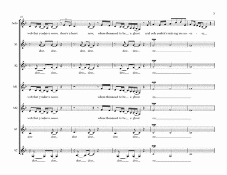 Freaking Me Out SSAA scores gallery preview page 3