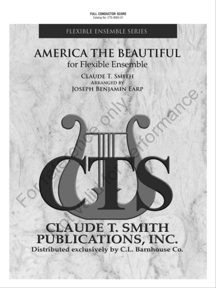 America The Beautiful America The Beautiful Concert Band scores gallery preview page 2
