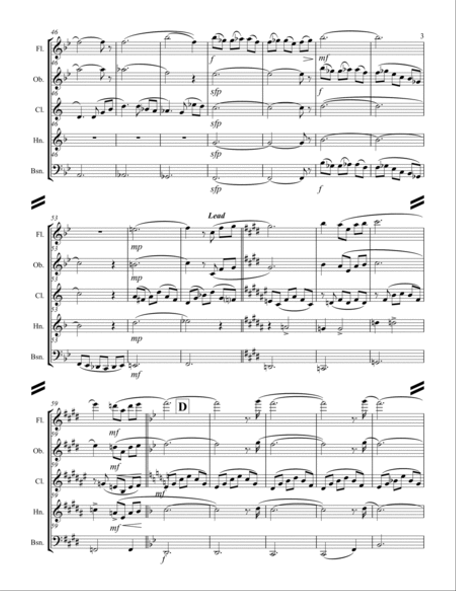 Cavatina Woodwind Quintet scores gallery preview page 4