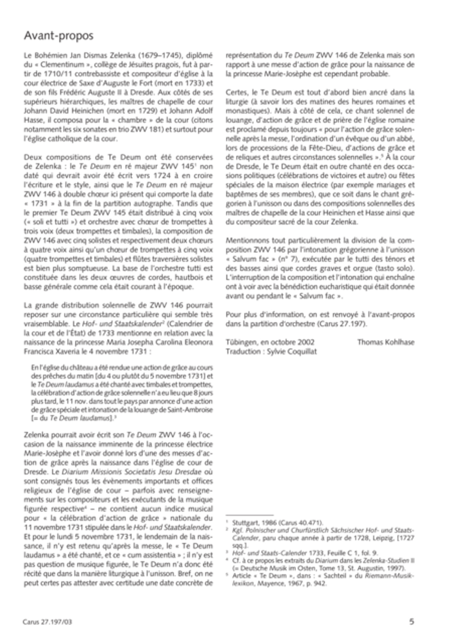 Te Deum in D a due cori SSATB scores gallery preview page 6