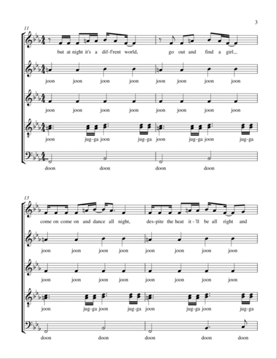Summer In The City Summer In The City 4-Part scores gallery preview page 3